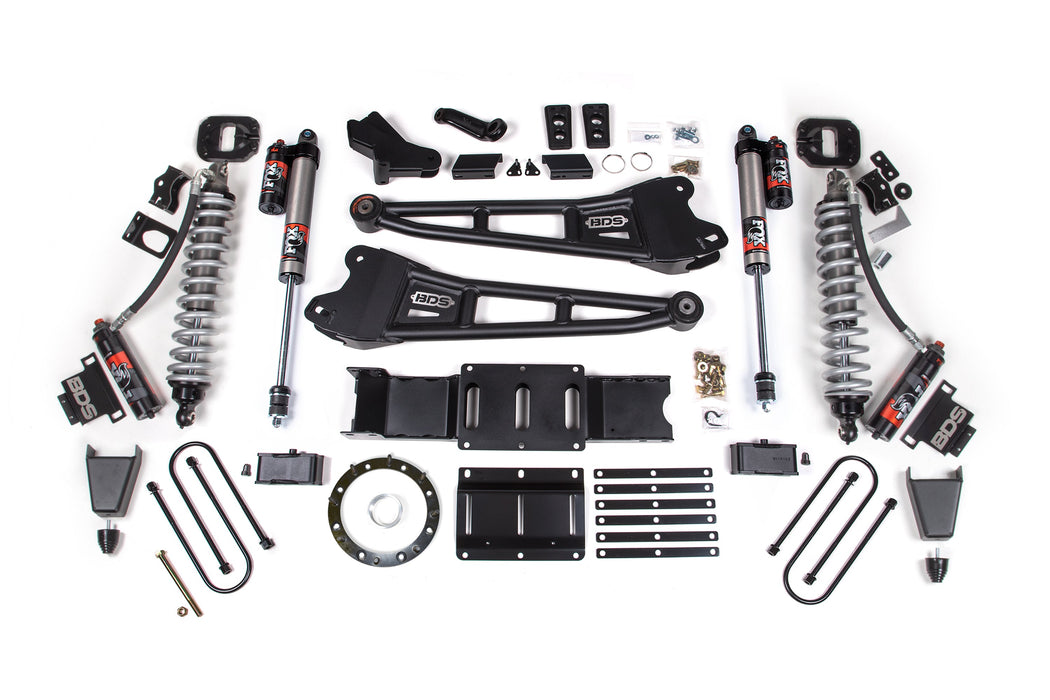 BDS 19-24 Ram 3500 4WD 6" Radius Arm Suspension Lift Kit, 5" Rear, Block w/ Overload, 6 Bolt Diesel - Fox 2.5 Performance Elite Series C/O Front, Fox 2.5 Performance Elite Series Rear