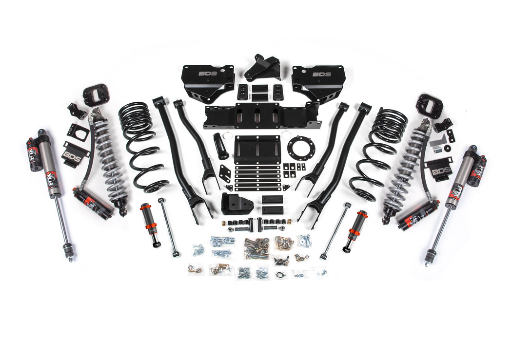 BDS 19-24 Ram 2500 4WD 6" 4-Link Suspension Lift Kit, 4.5" Rear, Coil Spring, Diesel - Fox 2.5 Performance Elite Series C/O Front, FOX 2.0 Front Bump, Fox 2.5 Performance Elite Series Rear