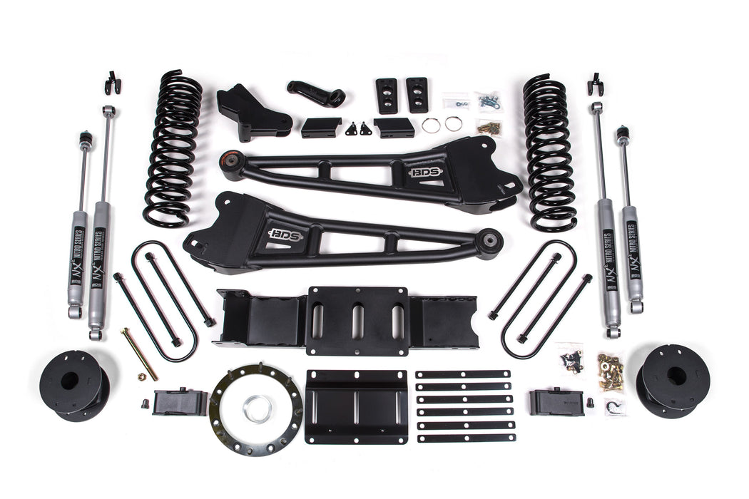 BDS 4" Lift Kit | w/ Radius Arm Ram 3500 19-23 4WD Gas No Factory Rear Overload Leaf