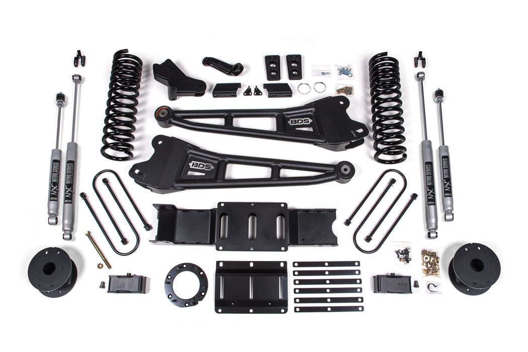 BDS 4" Lift Kit | w/ Radius Arm Ram 3500 w/ Rear Air Ride 19-24 4WD Diesel 8 Bolt