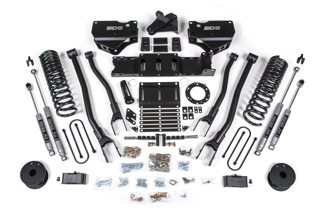 BDS 4" Lift Kit | w/ 4-Link Ram 3500 w/ Rear Air Ride 19-24 4WD Diesel 8 Bolt