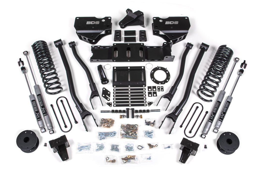 BDS 6" Lift Kit | w/ 4-Link Ram 3500 w/ Rear Air Ride 19-24 4WD Diesel 6 Bolt