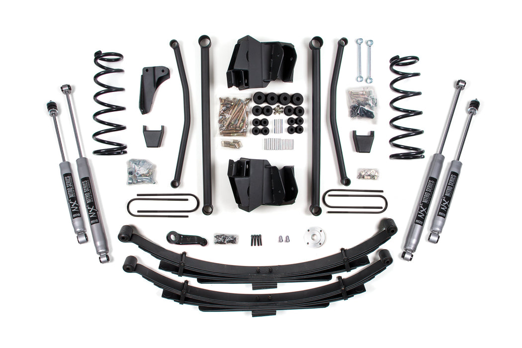 BDS 8" Lift Kit | Long Arm Ram 2500/3500 2008 4WD Diesel Manual Leaf Springs 4" Axle