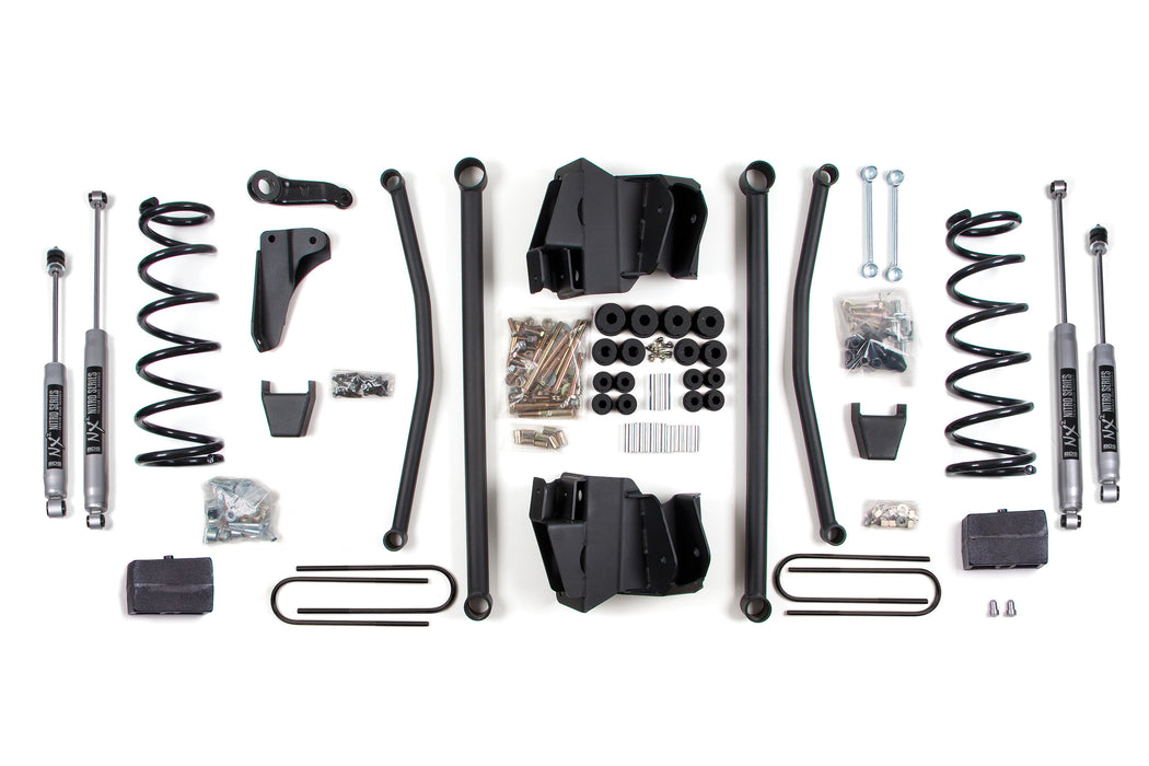 BDS 4" Lift Kit | Long Arm Ram 2500 Power Wagon 09-13 4WD Gas Rear Block 3.5" Axle