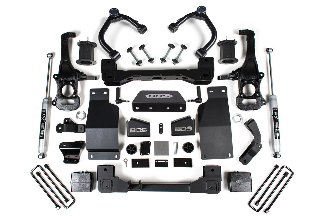 BDS 6" Lift Kit | Silverado/Sierra 1500 19-24 4WD Diesel Fox 2.0 Performance