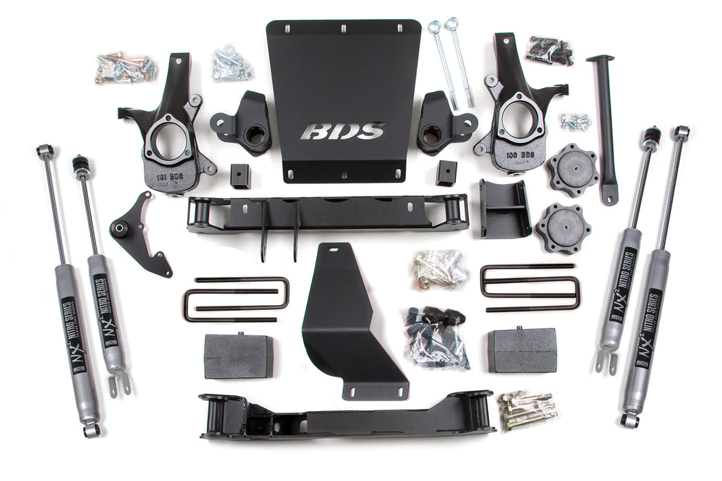 BDS 6" Lift Kit | Silverado/Sierra 1500 99-06 4WD Leaf Springs Fox 2.0 Performance