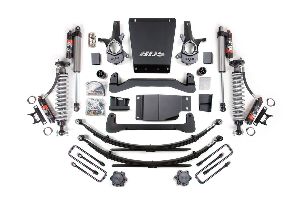BDS 4" Lift Kit | Leaf Springs Coil-Over 07-13 Silverado/Sierra 1500