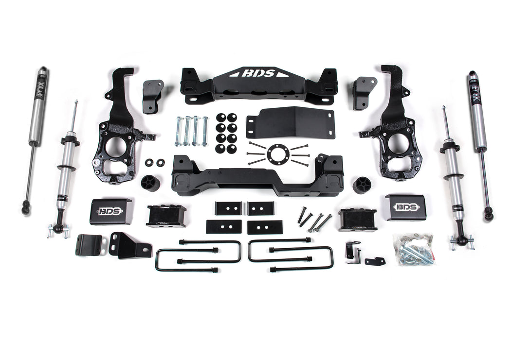 BDS 4" Lift Kit | FOX 2.0 Strut Ford F150 21-24 4WD 1" Block Fox 2.0 Performance