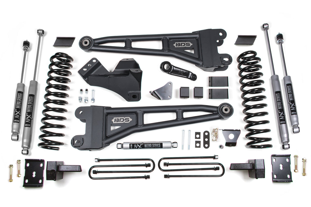 BDS 6" Lift Kit | w/ Radius Arm Ford F250/F350 Super Duty 05-07 4WD Diesel 4" Block Without Overload