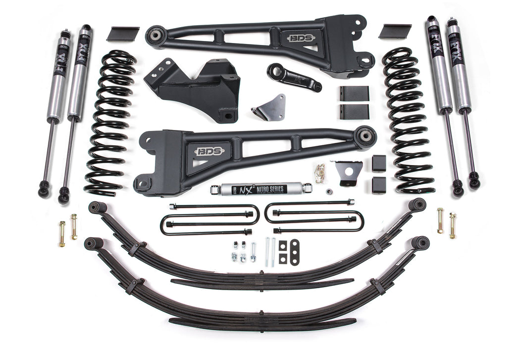 BDS 6" Lift Kit | w/ Radius Arm Ford F250/F350 Super Duty 08-10 4WD Diesel Leaf Spring