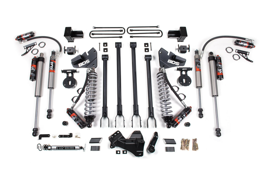 BDS 5" Lift Kit | w/ 4-Link FOX 2.5 Performance Elite Coil-Over Conversion Ford F250/F350 Super Duty 20-22 4WD Diesel