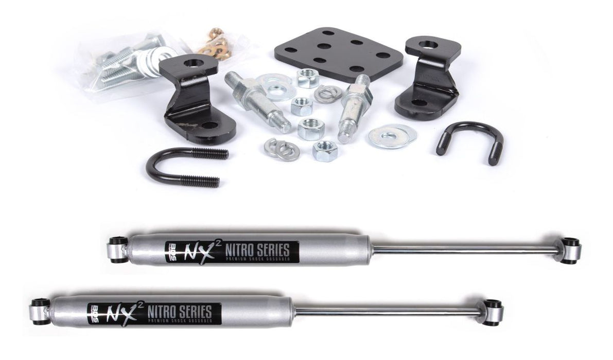 BDS Dual Steering Stabilizer Kit w/ NX2 Shocks Silverado/Sierra 2500HD 01-10 & SUV 2500 01-06 4WD