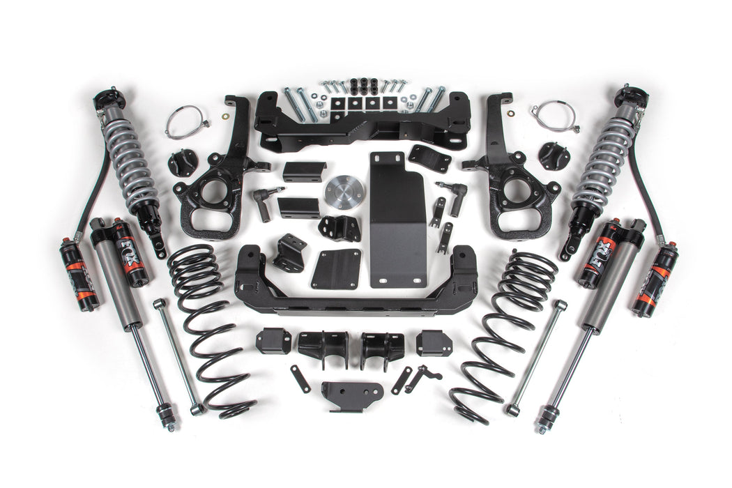 BDS 25-26 Ram 1500 4WD 4" Suspension Lift Kit 3" Rear Coil Spring - Standard Bore - Fox 2.5 Performance Elite Series C/O Front, Fox 2.5 Performance Elite Series Rear
