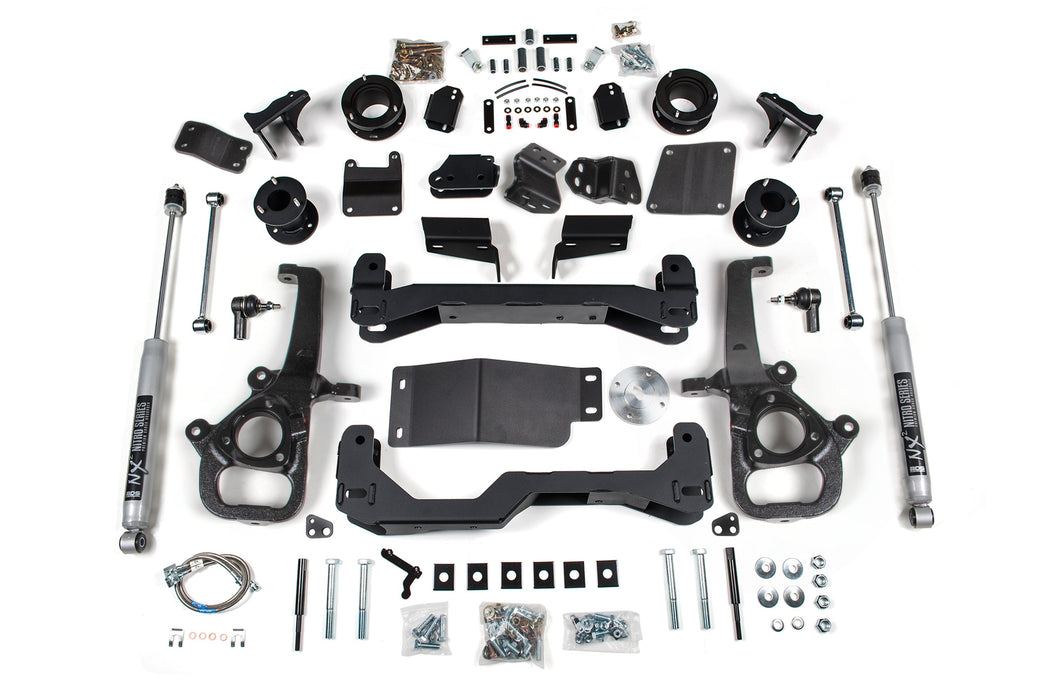 BDS 25 Ram 1500 w/ Air Ride 4WD 4" Suspension Lift Kit, 3" Rear Lift, Spacer - Standard Bore - Strut Spacer, Fox 2.0 IFP Performance Series