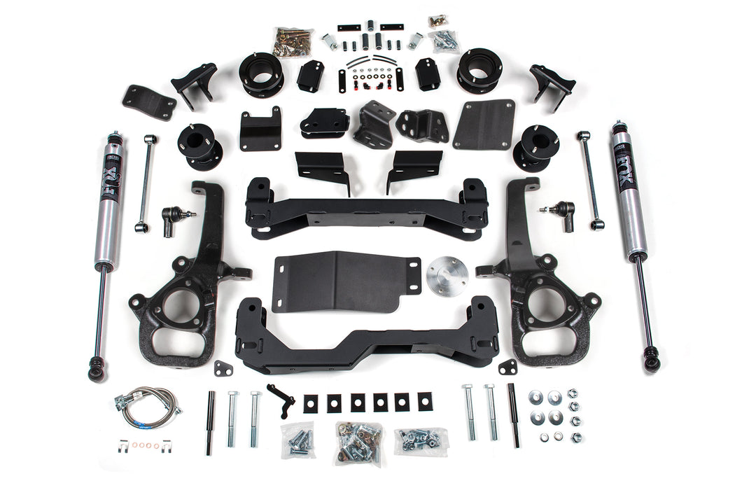 BDS 25 Ram 1500 w/ Air Ride 4WD 4" Suspension Lift Kit, 3" Rear Lift, Spacer - Large Bore - Strut Spacer, Fox 2.0 IFP Performance Series