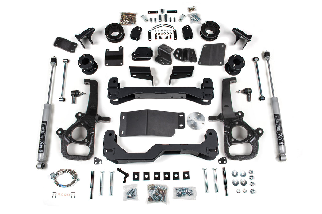 BDS 25 Ram 1500 w/ Air Ride 4WD 4" Suspension Lift Kit, 3" Rear Lift, Spacer - Large Bore - Strut Spacer, NX2 Nitro Series