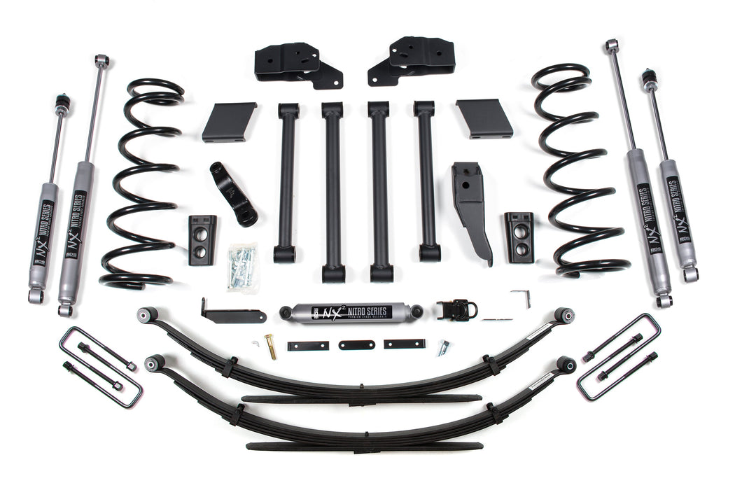 BDS 94-99 Ram 2500/3500 4.5" Lift Kit Rear Lift: Block Kit w/Factory Overload-NX2 Nitro Series