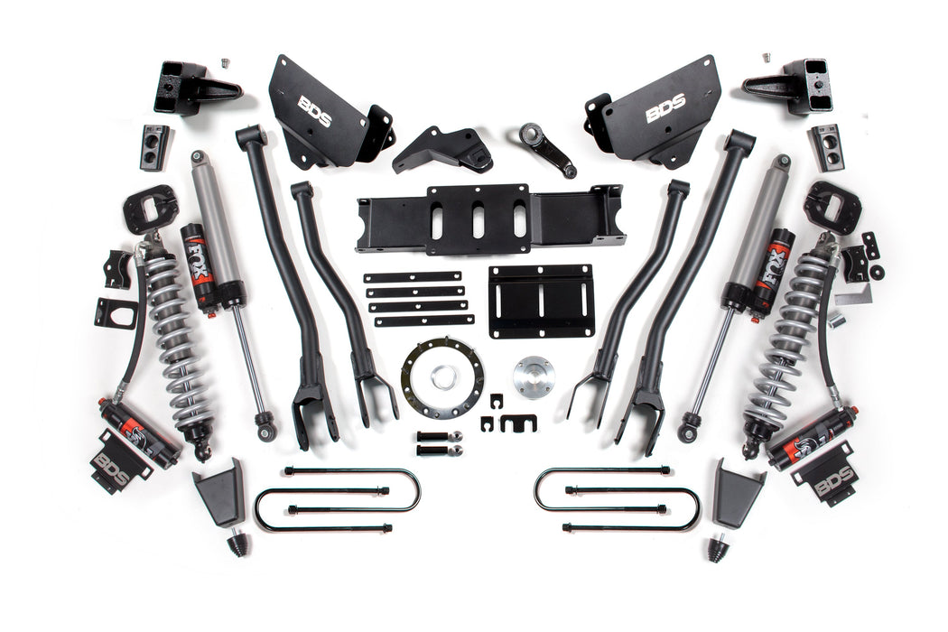 BDS 13-18 Ram 3500 4WD 6" 4-Link Suspension Lift Kit, 4" Rear, Block, 8 Bolt Diesel - Fox 2.5 Performance Elite Series C/O Front, FOX 2.0 Front Bump, Fox 2.5 Performance Elite Series Rear