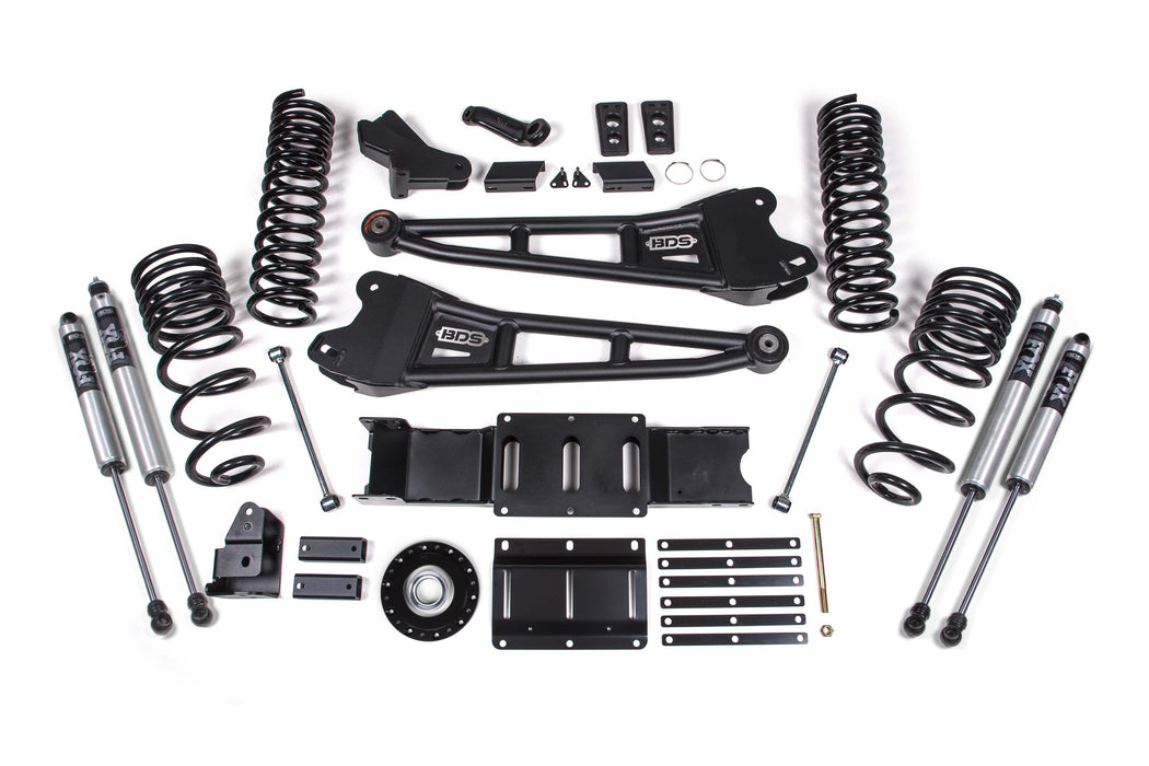 BDS 2025 Ram 2500 4WD (Diesel) 6" Radius Arm Suspension Lift Kit, 4.5" Rear Lift, Coil Spring