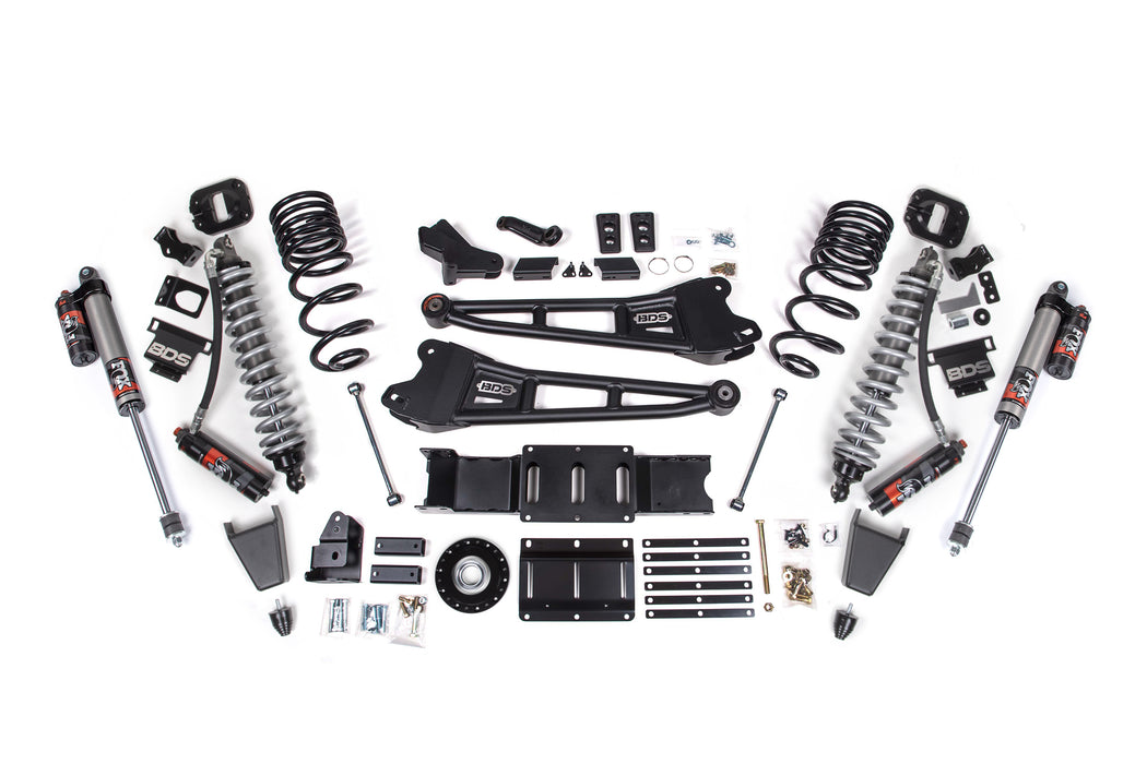 BDS 2025 Ram 2500 4WD (Diesel) 6" Radius Arm Suspension Lift Kit, 4.5" Rear Lift, Coil Spring