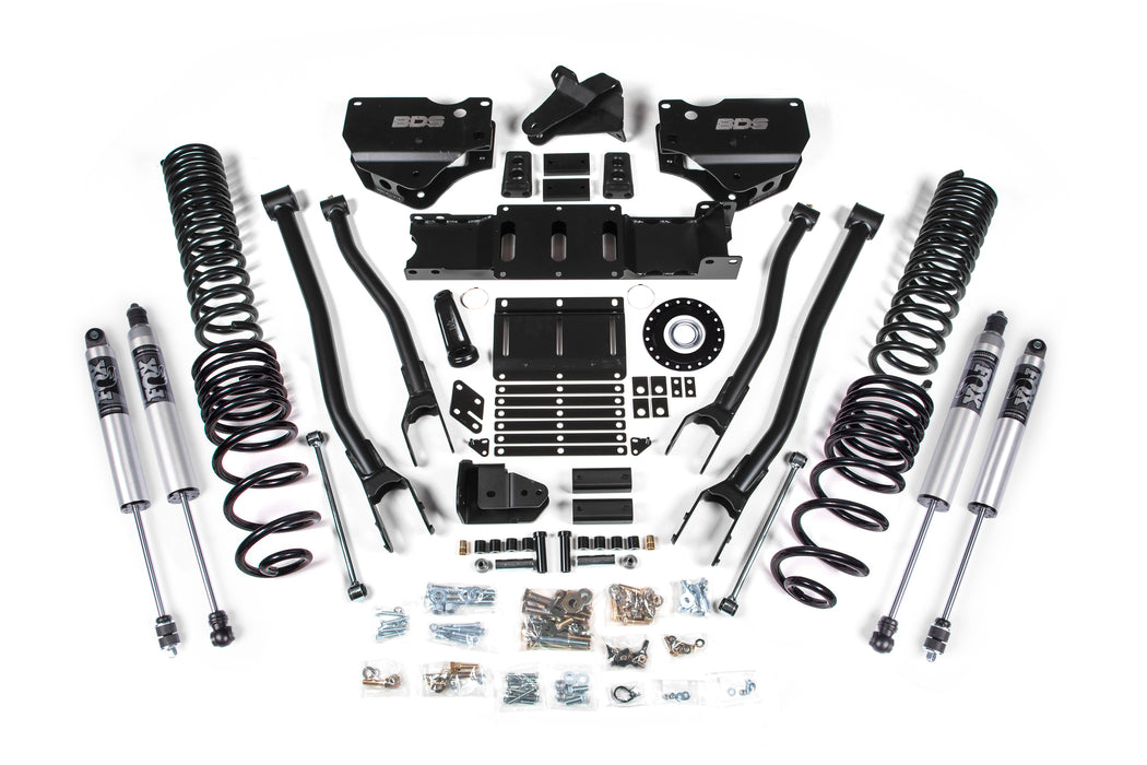 BDS 2025 Ram 2500 4WD (Diesel) 6" 4-Link Suspension Lift Kit, 4.5" Rear Lift, Coil Spring