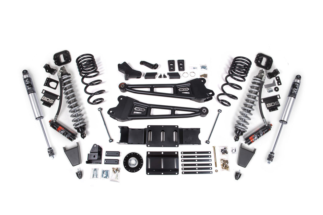 BDS 2025 Ram 2500 4WD (Diesel) 4" Radius Arm Suspension Lift Kit W/ Indexing Ring, 2.5" Rear Lift, Coil Spring