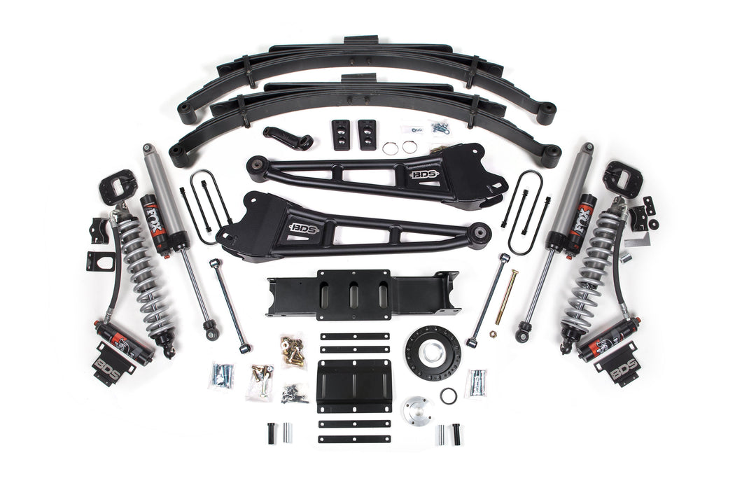 BDS 13-18 Ram 3500 (Diesel) 6" Coilover Conversion Kit, 4.5" Rear Lift, Leaf Spring, 8 Bolt - Fox 2.5 Performance Elite Series C/O, Fox 2.5 Performance Elite Series