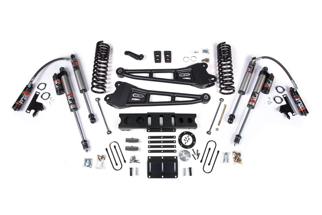 BDS 13-18 Ram 3500 4WD (Diesel) 6" Radius Arm Suspension Lift Kit, 4.5" Rear Lift, Leaf Spring, 8 Bolt - Fox 2.5 Performance Series