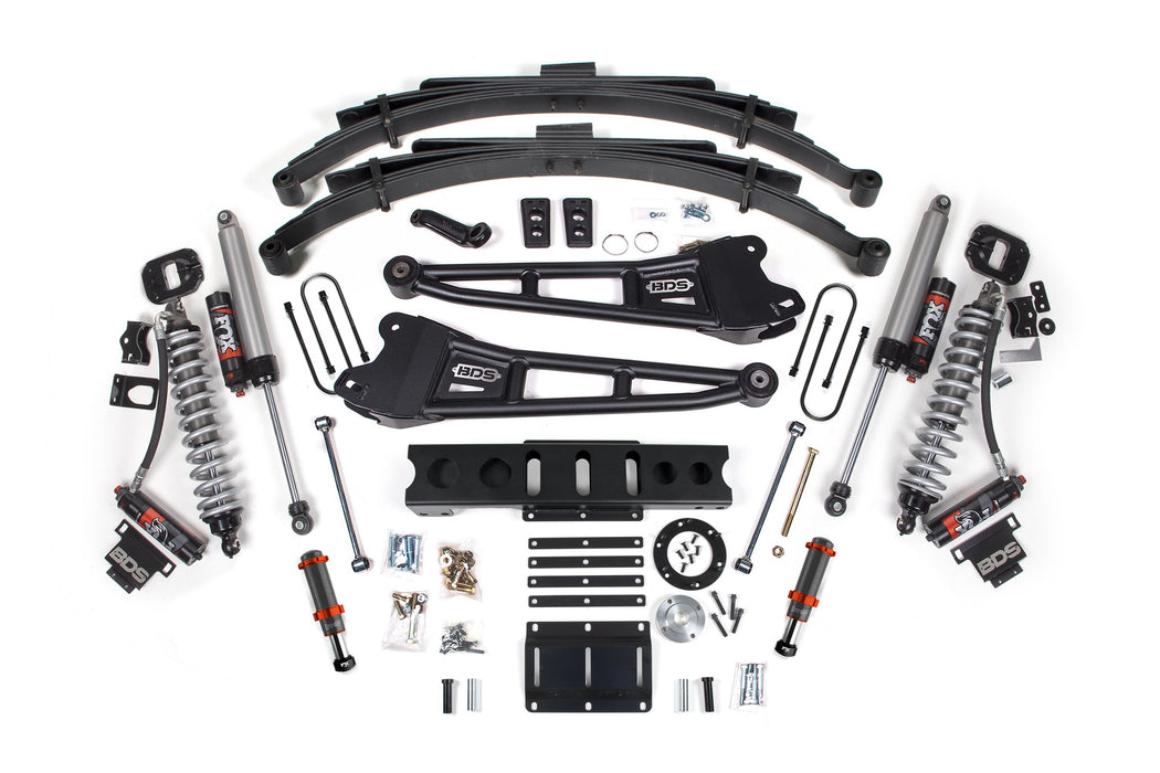 BDS 13-18 Ram 3500 (Diesel) 6" Coilover Conversion Kit, 4.5" Rear Lift, Leaf Spring, 6 Bolt - Fox 2.5 Performance Elite Series C/O + Fox 2.0 IFP Bump Stop, Fox 2.5 Performance Elite Series