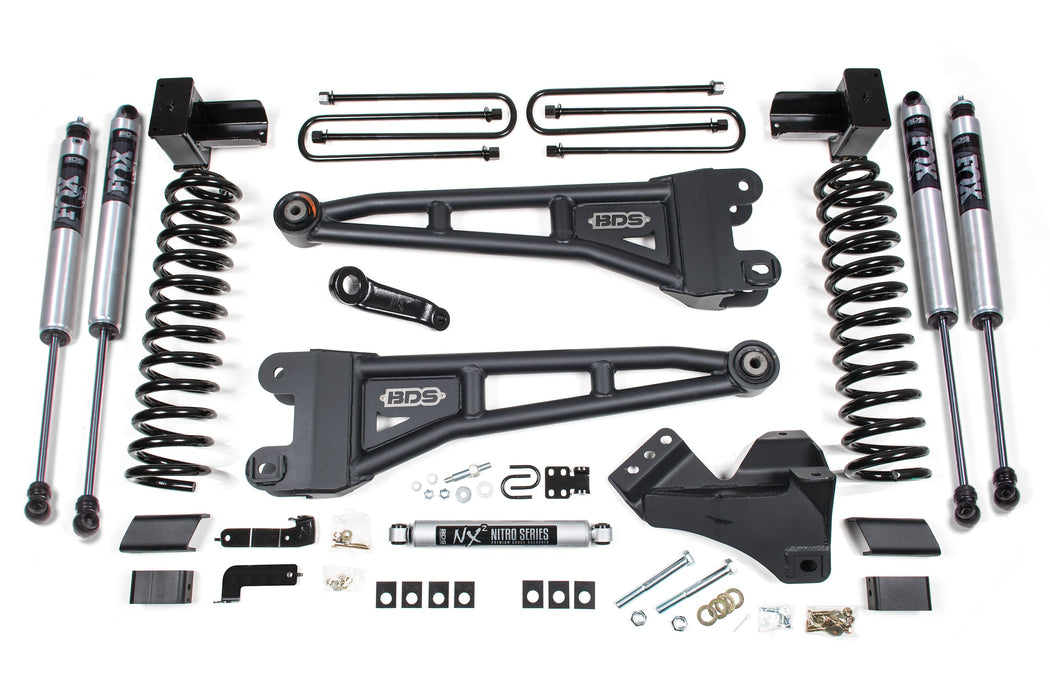 BDS 5" Lift Kit | w/ Radius Arm Ford F250/F350 Super Duty 23-24 4WD Gas 5" Block with 3 Leaf Main