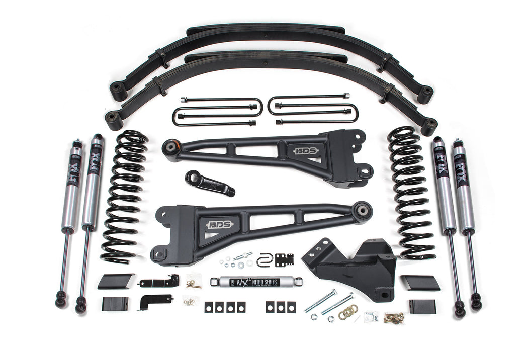 BDS 5" Lift Kit | w/ Radius Arm Ford F250/F350 Super Duty 23-24 4WD Diesel Leaf Springs