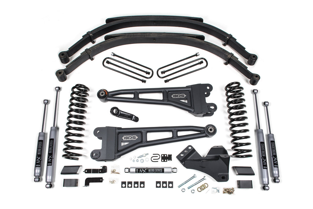 BDS 5" Lift Kit | w/ Radius Arm Ford F250/F350 Super Duty 23-24 4WD Diesel Leaf Springs