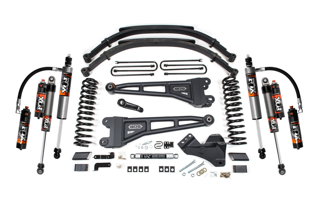 BDS 5" Lift Kit | w/ Radius Arm Ford F250/F350 Super Duty 23-24 4WD Diesel Leaf Springs