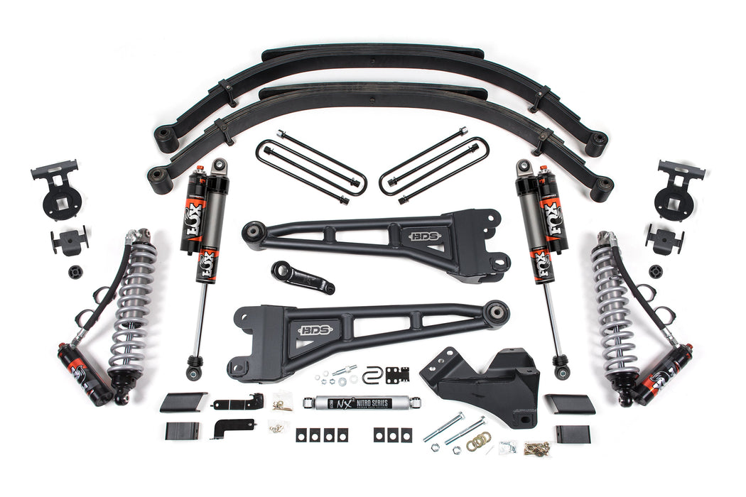 BDS 5" Lift Kit | w/ Radius Arm FOX 2.5 Coil-Over Conversion Performance Elite Ford F250/F350 Super Duty 23-24 4WD Diesel Leaf Springs 2.5 Performance Elite