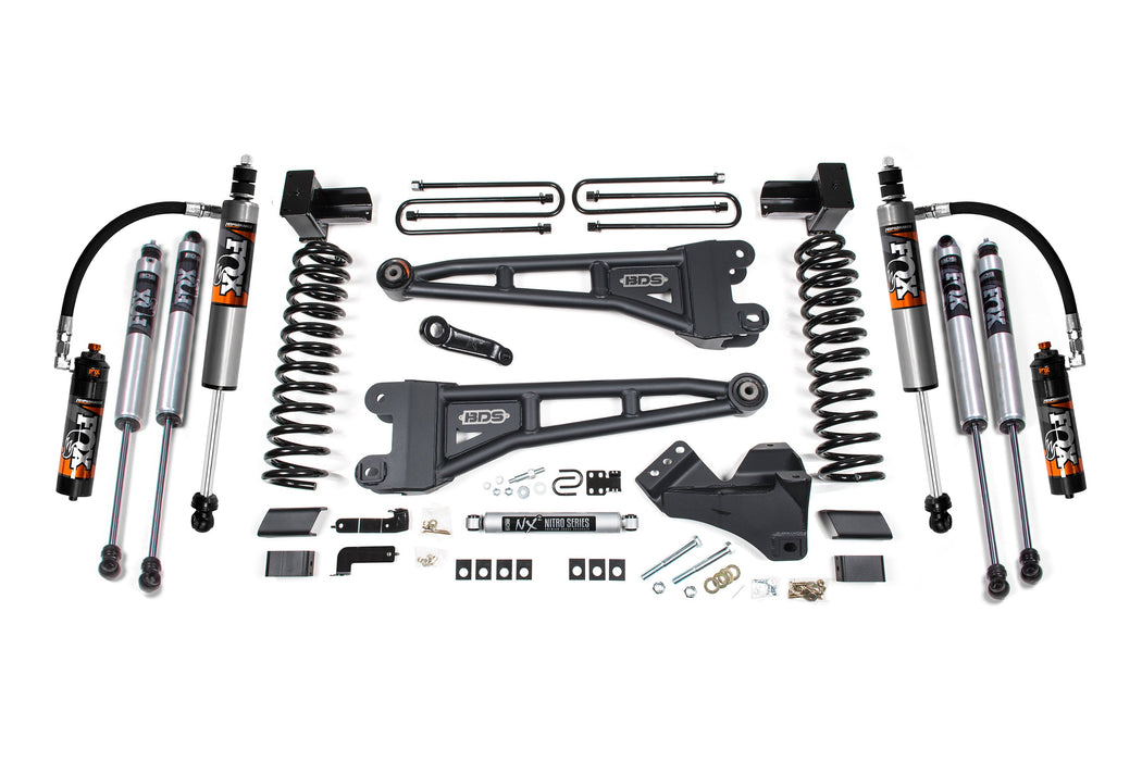 BDS 5" Lift Kit | w/ Radius Arm Ford F250/F350 Super Duty 23-24 4WD Gas 5" Block With 2 Leaf Main
