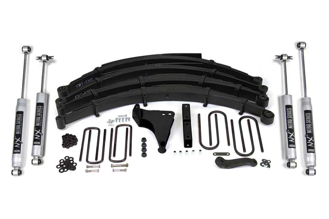 BDS 8" Lift Kit | Ford F250/F350 Super Duty 99-04 4WD Radius U Bolt Fox 2.0 Performance