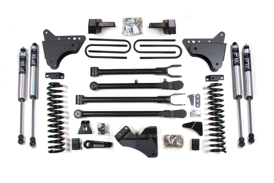 BDS 6" Lift Kit | w/ 4-Link Ford F250/F350 Super Duty 05-07 4WD Diesel 5" Block Without Overload