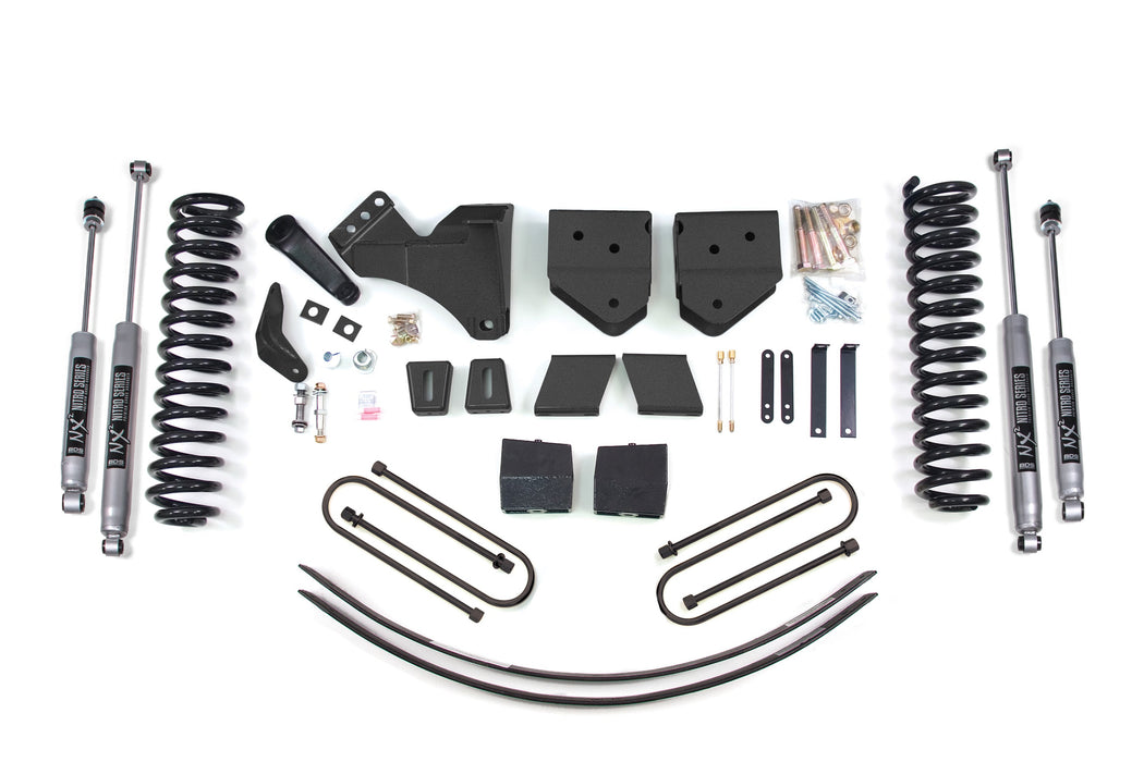 BDS 6" Lift Kit | Ford F250/F350 Super Duty 05-07 4WD Diesel 3" Block Plus Add A Leaf Without Overload