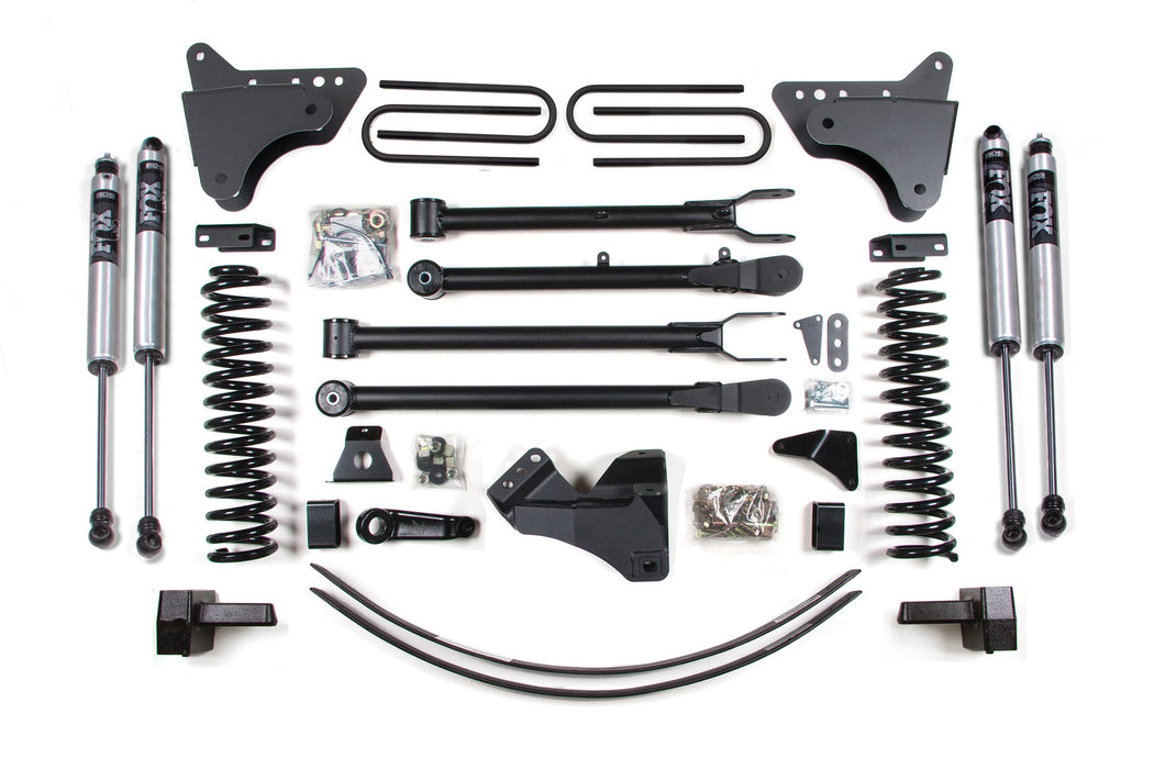 BDS 6" Lift Kit | w/ 4-Link Ford F250/F350 Super Duty 05-07 4WD Diesel 3" Block Plus Add A Leaf Without Overload