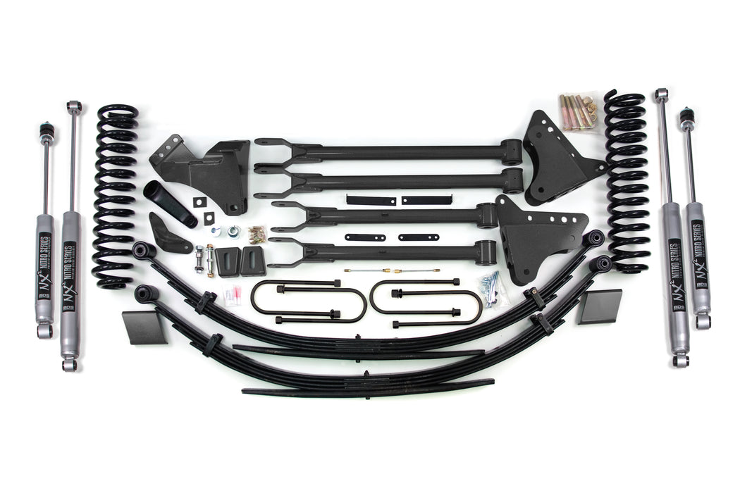 BDS 6" Lift Kit | w/ 4-Link Ford F250/F350 Super Duty 08-10 4WD Gas Leaf Springs