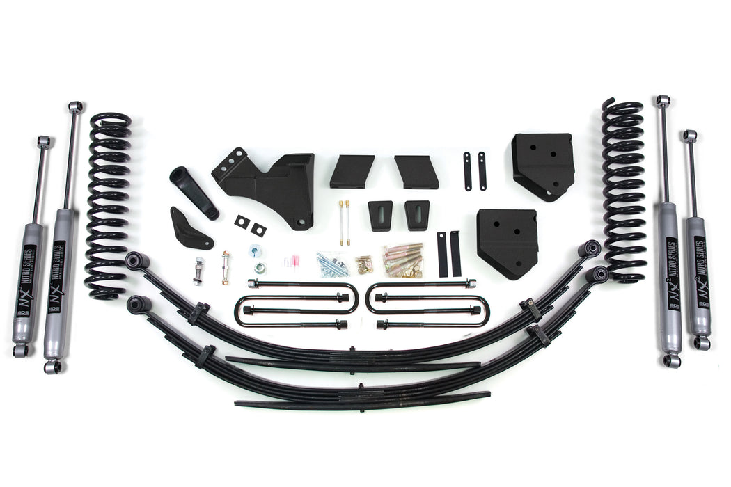 BDS 6" Lift Kit | Ford F250/F350 Super Duty 11-16 4WD Diesel Factory 3" Rear Blocks