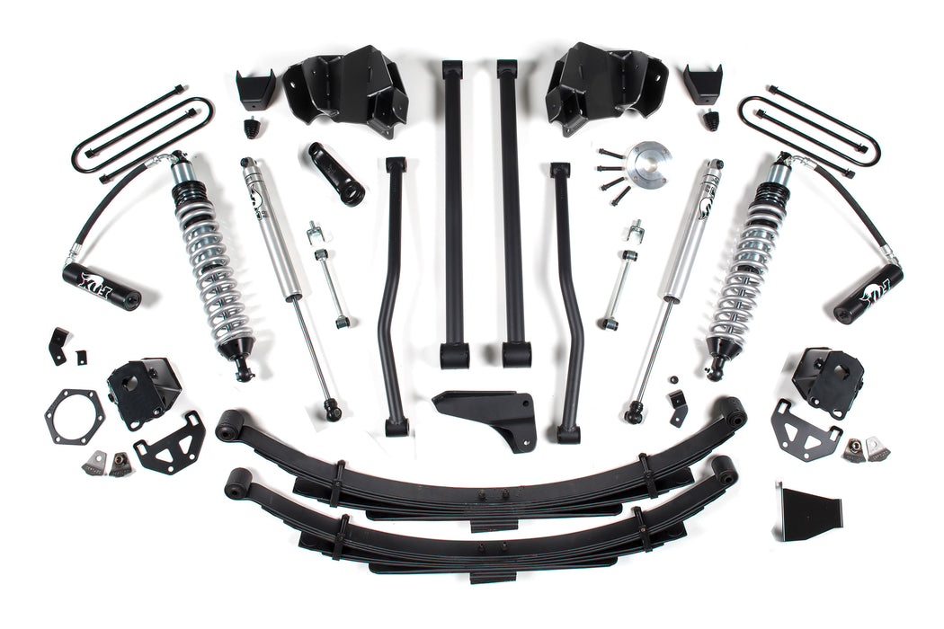 BDS 8" Lift Kit | 09-13 Ram Coil Over Long Arm w/4 inch Axle Rear Block Kit Diesel With Fox