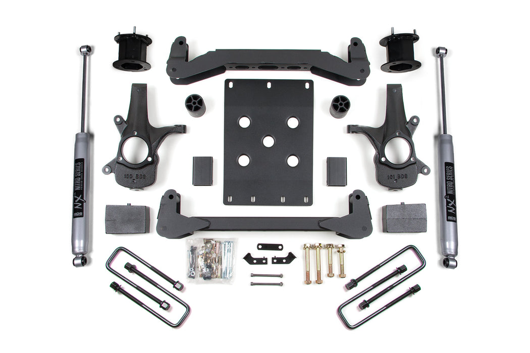 BDS 07-13 Chevrolet Silverado/Sierra 1500 2WD 4.5" Suspension Lift Kit, 3" Rear Lift, Block,