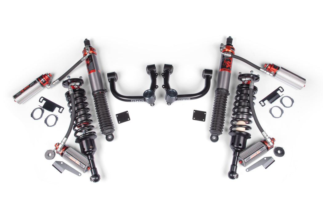BDS 24 Toyota Tacoma 2" Suspension Lift Kit, 0" Rear, BDS UCA - Fox 2.0 Performance Series C/O Front, Fox 2.0 Performance Series Rear Shock