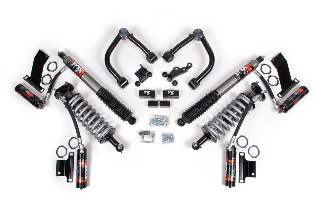 BDS 22-26 Toyota Tundra TRD Pro 4WD, 1" Coilover Leveling Kit, 0" Rear Lift - Fox 2.5 Performance Elite Series C/O Front, Fox 2.5 Performance Elite Series Rear Shock