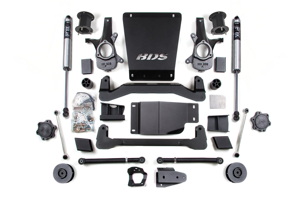 BDS 07-14 Chevrolet SUV - GMC SUV 4WD 4.5" Suspension Lift Kit, 3" Rear Lift, Spacer, Fox 2.0 IFP Performance Series