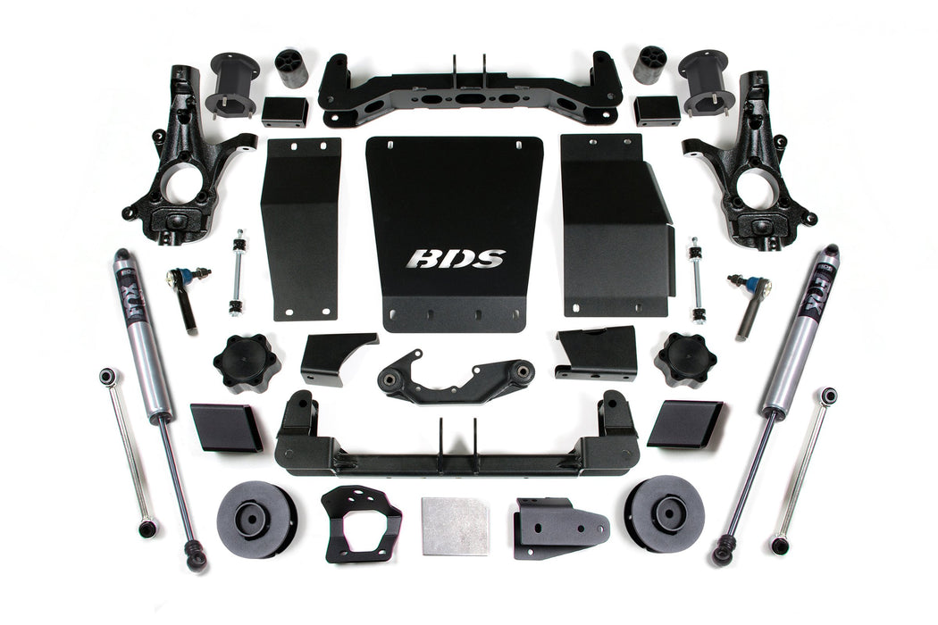 BDS 15-20 Chevrolet SUV - GMC SUV 4WD 4.5" Suspension Lift Kit (Aluminum / Stamped Steel), 3" Rear Lift, Spacer, Fox 2.0 IFP Performance Series