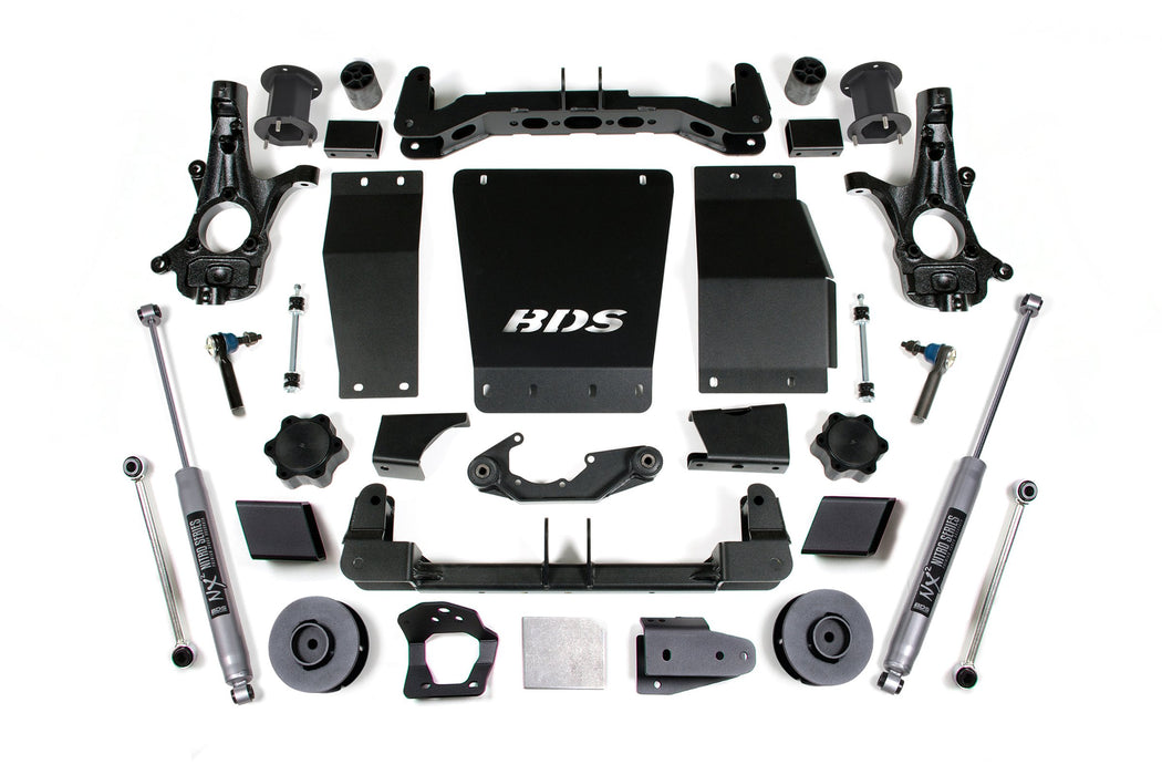 BDS 15-20 Chevrolet SUV - GMC SUV 4WD 4.5" Suspension Lift Kit (Aluminum / Stamped Steel), 3" Rear Lift, Spacer,