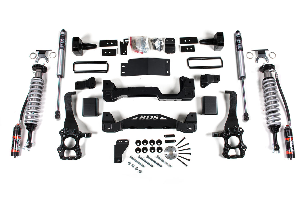 BDS 4 Inch Lift Kit, FOX 2.5 Performance Elite Coil-Over, Ford F150 (2015-2020) 4WD
