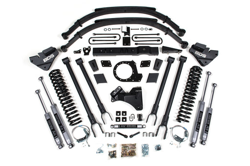 BDS 8 Inch Lift Kit, 4-Link Conversion, Ford F250/F350 Super Duty (2017-2019) 4WD Diesel